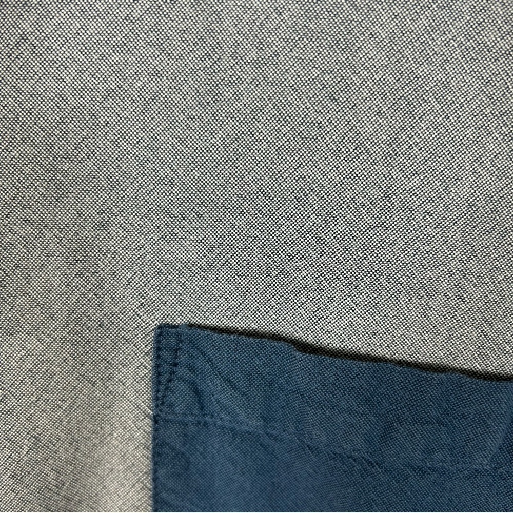 Retrofit Blue Button Down Men's Cotton Shirt. Size L - Picture 3 of 4